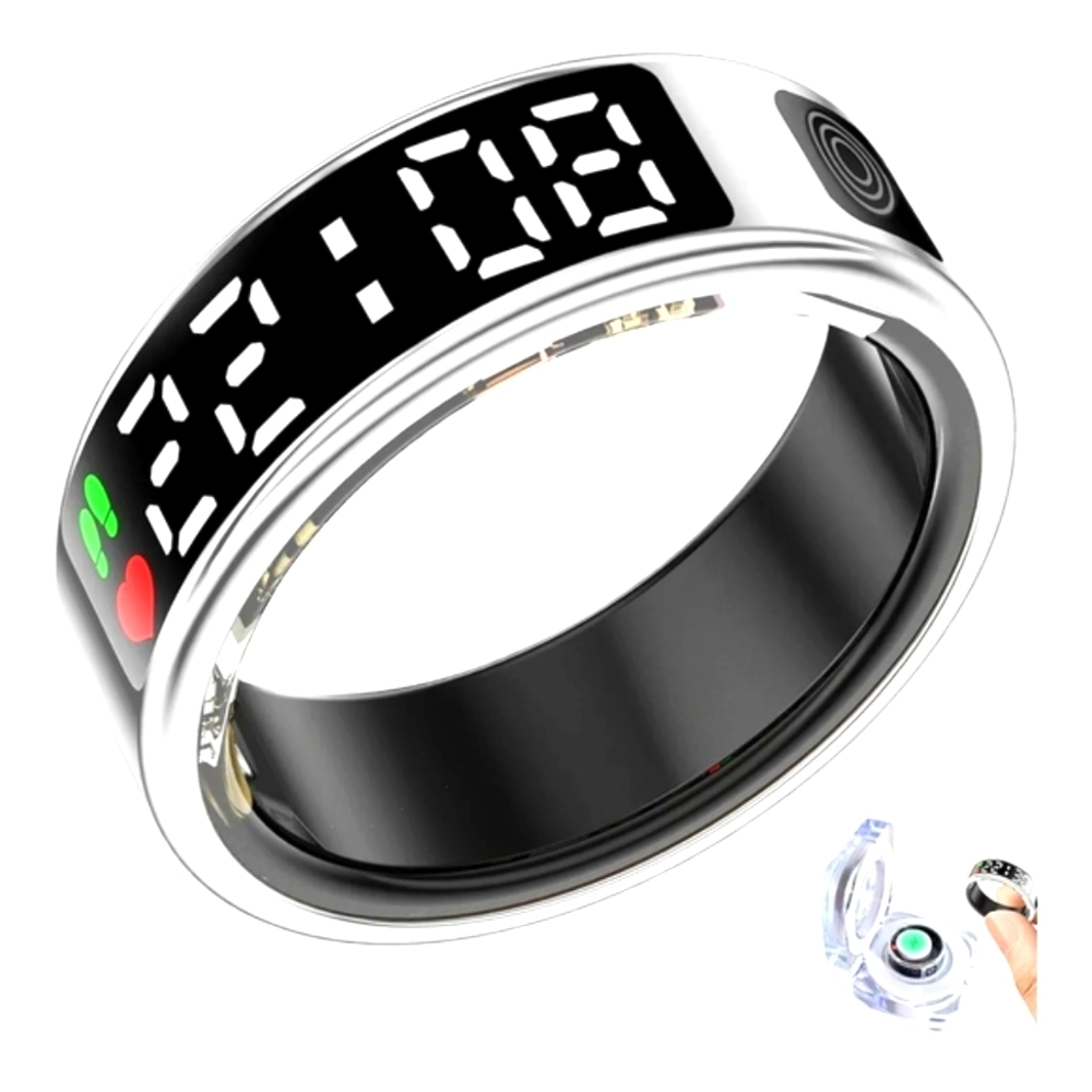 Smart Ring for Women Men,Fitness Tracker Ring,Smart Ring whth Display - Picture 1 of 8